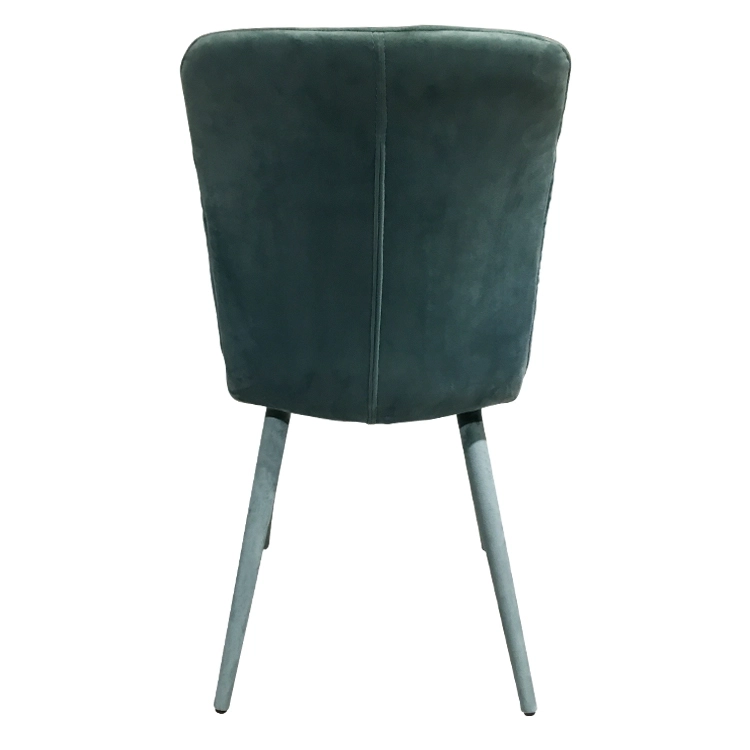 Blue Velvet SeatVelvet Cover Metal Legs Lounge Chair Living Room Bedroom Hot Sale DINING CHAIR Company - Medyls (4)