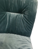 Blue Velvet SeatVelvet Cover Metal Legs Lounge Chair Living Room Bedroom Hot Sale DINING CHAIR Company - Medyls (6)