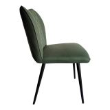 Diamond back DINING CHAIR Modern new Design Metal Frame Fabric Multi-scene chair - Medyls (3)