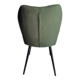 Diamond back DINING CHAIR Modern new Design Metal Frame Fabric Multi-scene chair - Medyls (5)