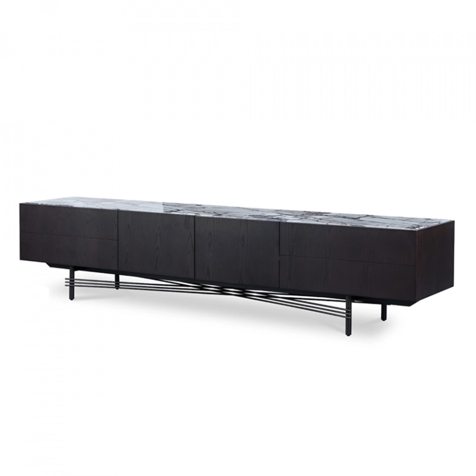 Europe Modern Sideboard Luxury Side Cabinet Soild Wood Double Swing Door Console Cabinet DINING TABLE-Medyls (5)