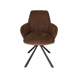 Genuine Leather Metal Leg Dinning Chair Velvet Dining Chair with Arm Rest DINING CHAIR Company - Medyls Genuine Leather Metal Leg Dinning Chair Velvet Dining Chair with Arm Rest DINING CHAIR Company - Medyls