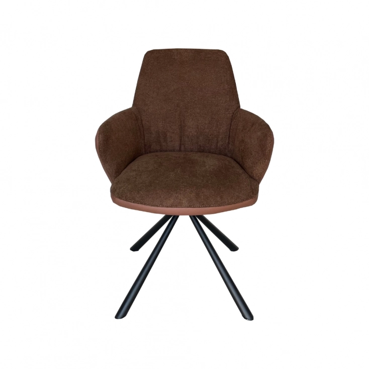 Genuine Leather Metal Leg Dinning Chair Velvet Dining Chair with Arm Rest DINING CHAIR Company - Medyls