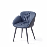 Grey PU Armchair For Dining Modern Design DINING CHAIR 180-degree Turning Metal Frame - Medyls (3) Grey PU Armchair For Dining Modern Design DINING CHAIR 180-degree Turning Metal Frame - Medyls (3)