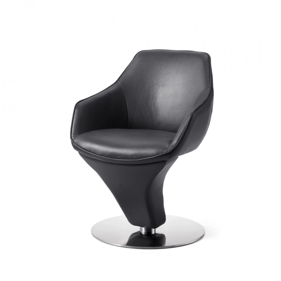 Grey PU Armchair For Dining Modern Design DINING CHAIR 180-degree Turning Metal Frame - Medyls (4) Grey PU Armchair For Dining Modern Design DINING CHAIR 180-degree Turning Metal Frame - Medyls (4)