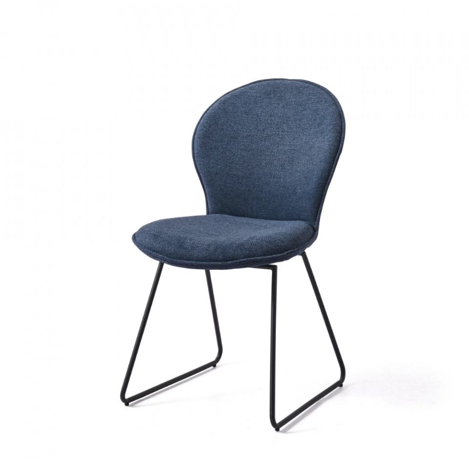 Grey PU Armchair For Dining Modern Design DINING CHAIR 180-degree Turning Metal Frame - Medyls (6)