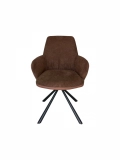 Home Furniture coffee hotel Luxury Upholstered Soft back velvet fabric dining chair with metal legs DINING CHAIR (2)