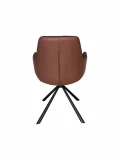 Home Furniture coffee hotel Luxury Upholstered Soft back velvet fabric dining chair with metal legs DINING CHAIR (5)