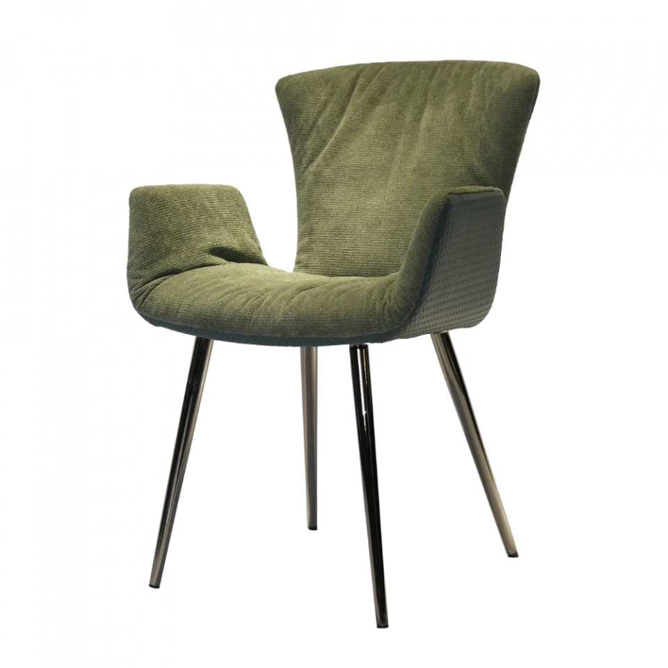 Home Furniture Coffee Hotel Luxury Upholstered Soft PU Velvet Fabric Dining Chair With Metal Legs Home Furniture Coffee Hotel Luxury Upholstered Soft PU Velvet Fabric Dining Chair With Metal Legs