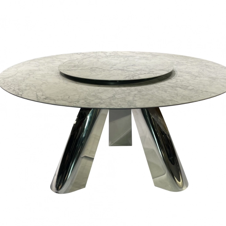 Luxury Nordic Modern Design Expandable Marble Dining Table Sets 4 Seater 6 Chairs Furniture DINING TABLE - Medyls