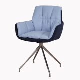 Medyls - 180-Degree Turning Metal Frame With Fabric Comfortable Armchair For Dining Factory Outlet DINING CHAIR (3) Medyls - 180-Degree Turning Metal Frame With Fabric Comfortable Armchair For Dining Factory Outlet DINING CHAIR (3)