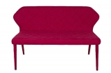 Medyls - Dining Chair Fabric Seat&back Factory Good Price 2 Seat Sofa Covered Metal Frame Linen Unique Design Hot Sale Dining Bench Blue DINING BENCH (6)