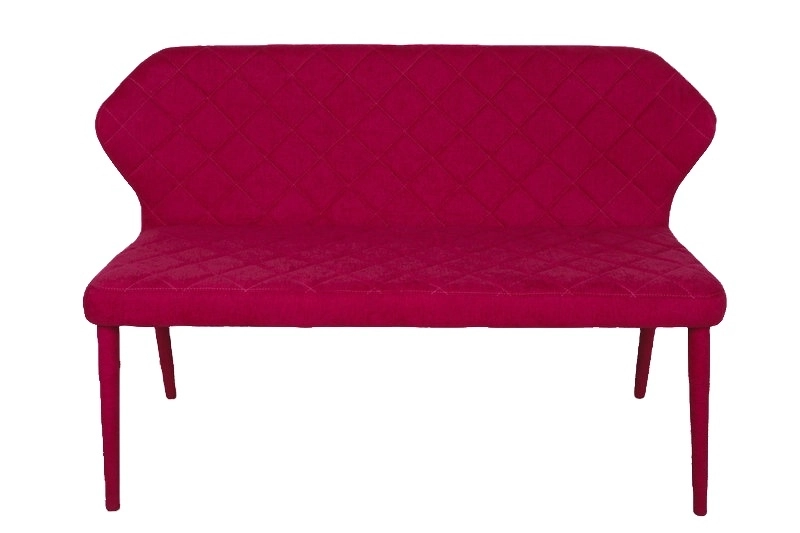 Medyls - Dining Chair Fabric Seat&back Factory Good Price 2 Seat Sofa Covered Metal Frame Linen Unique Design Hot Sale Dining Bench Blue DINING BENCH (6)