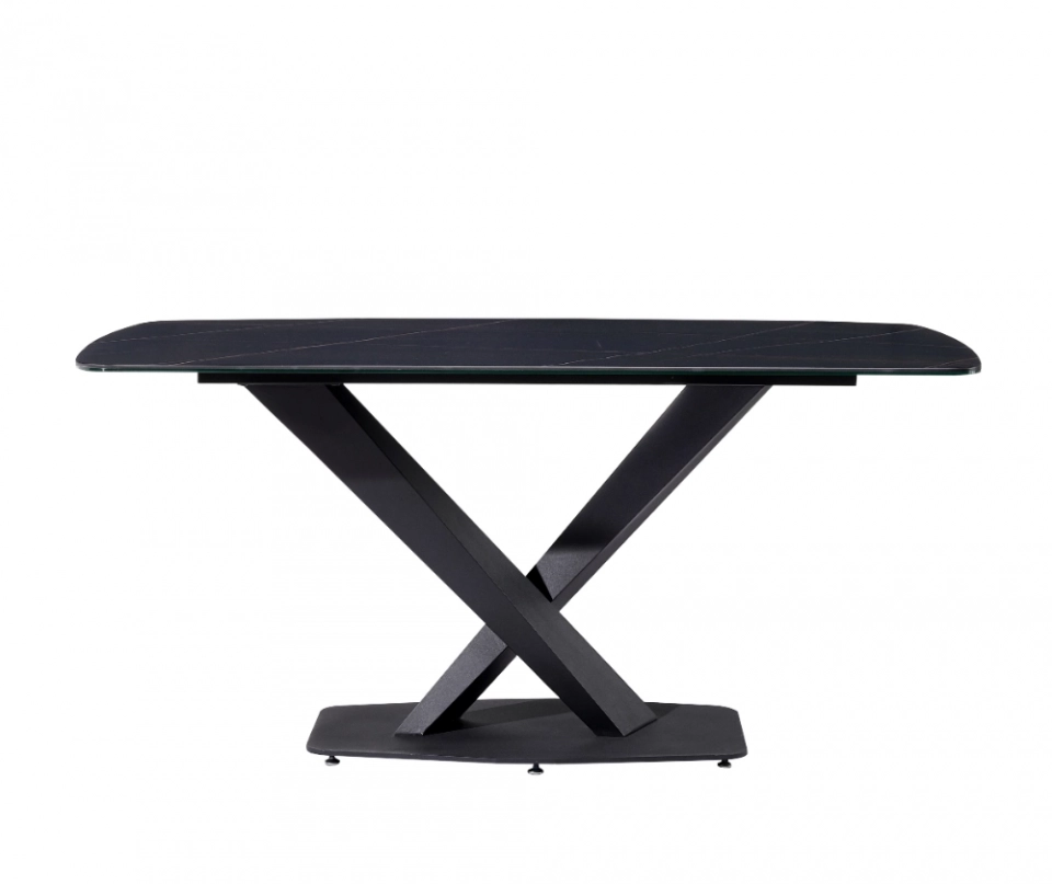 Medyls - Europa Style Tempered Glass Top&Metal Tube Frame Dining Table For Dining Room Restaurant Factory New Design OEM/ODM DINING TABLE (2)