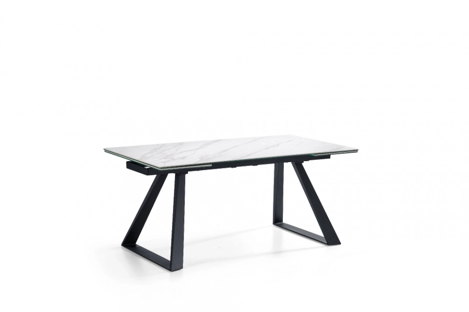Medyls - Europa Style Tempered Glass Top&Metal Tube Frame Dining Table For Dining Room Restaurant Factory New Design OEM/ODM DINING TABLE (5)