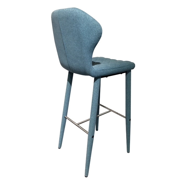 Medyls - Fabric PU Velvet Metal Bar Furniture Design Metal Modern New Dining Chair Home Furniture Factory Wholesale High Quality OEM/ODM BARSTOOL (2)