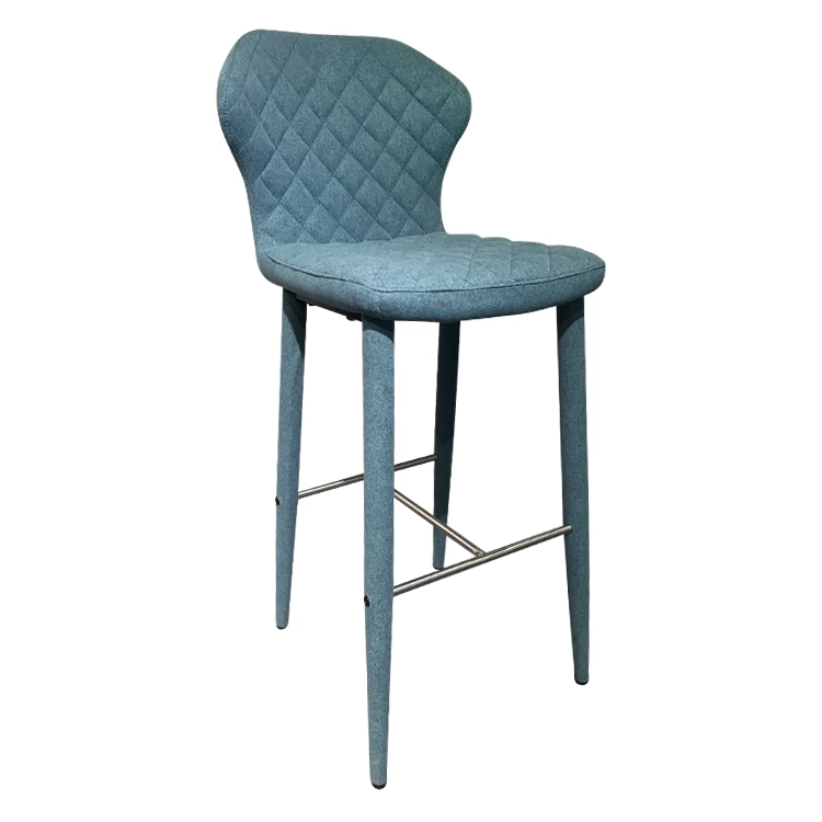 Medyls - Fabric PU Velvet Metal Bar Furniture Design Metal Modern New Dining Chair Home Furniture Factory Wholesale High Quality OEM/ODM BARSTOOL (3)