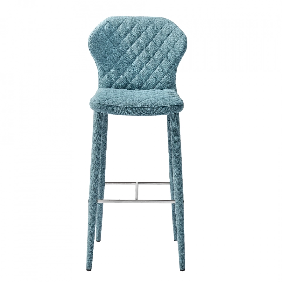 Medyls - Fabric PU Velvet Metal Bar Furniture Design Metal Modern New Dining Chair Home Furniture Factory Wholesale High Quality OEM/ODM BARSTOOL (5)