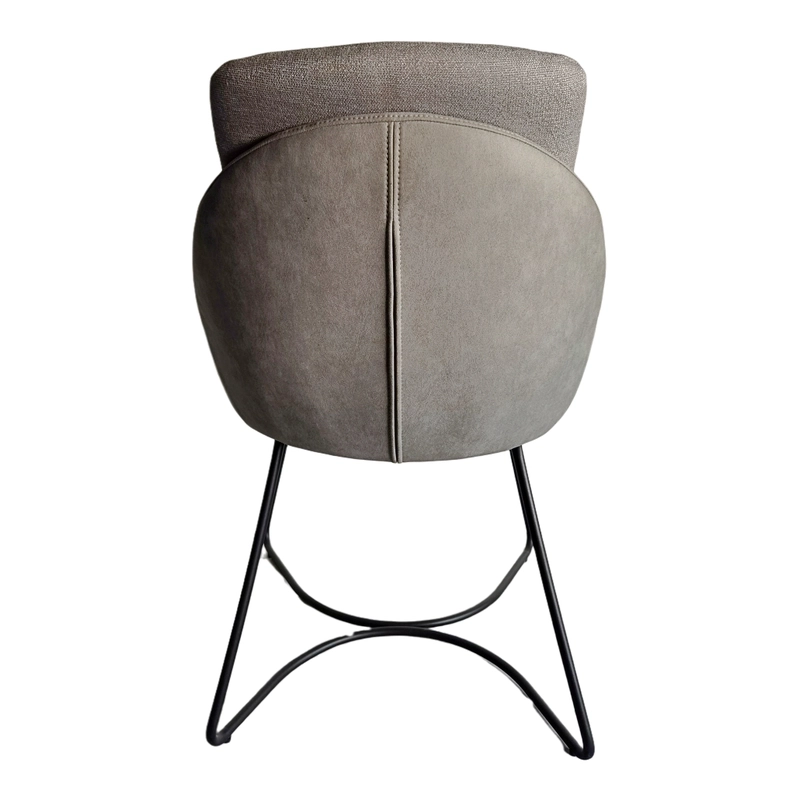 Medyls - Fabric Seat&metal Chair Grey Modern Manufacturer Wholesale New Design Coated for Dining China Factory Outlet Guangdong PU DINING CHAIR (3)