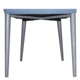 Medyls - Fabric&round Tube Finished by Sparkle Powder Coating Armrest Dining Room Chairs Factory Promotional Various Durable Blue Modern DINING CHAIR (6)