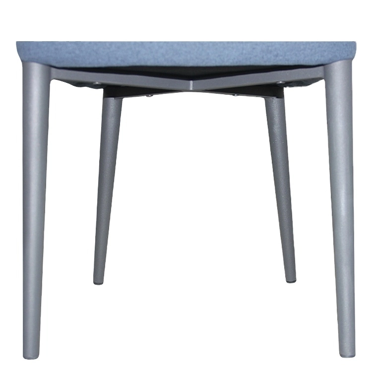 Medyls - Fabric&round Tube Finished by Sparkle Powder Coating Armrest Dining Room Chairs Factory Promotional Various Durable Blue Modern DINING CHAIR (6)