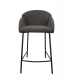 Medyls - Fabric/sandy Black Powder Coating Bar Furniture Grey Modern Factory New Dining Chair Home Furniture Metal Factory Wholesale BARSTOOL (2)