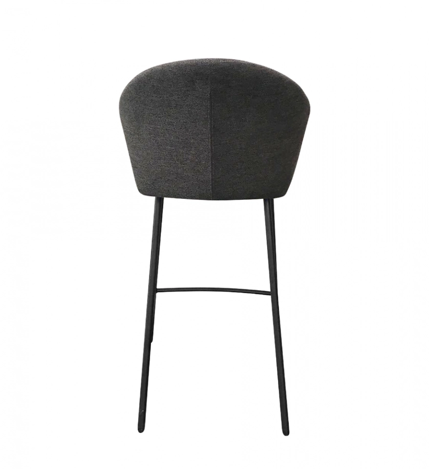 Medyls - Fabric/sandy Black Powder Coating Bar Furniture Grey Modern Factory New Dining Chair Home Furniture Metal Factory Wholesale BARSTOOL (3)