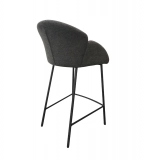 Medyls - Fabric/sandy Black Powder Coating Bar Furniture Grey Modern Factory New Dining Chair Home Furniture Metal Factory Wholesale BARSTOOL (5)