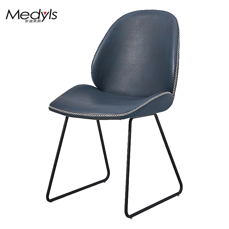 Medyls - For Restaurant Dining Room Chairs Hotel Furniture Embroider Metal PU Japanese Market Hot Sale Blue Home Furniture Modern DINING CHAIR Medyls - For Restaurant Dining Room Chairs Hotel Furniture Embroider Metal PU Japanese Market Hot Sale Blue Home Furniture Modern DINING CHAIR