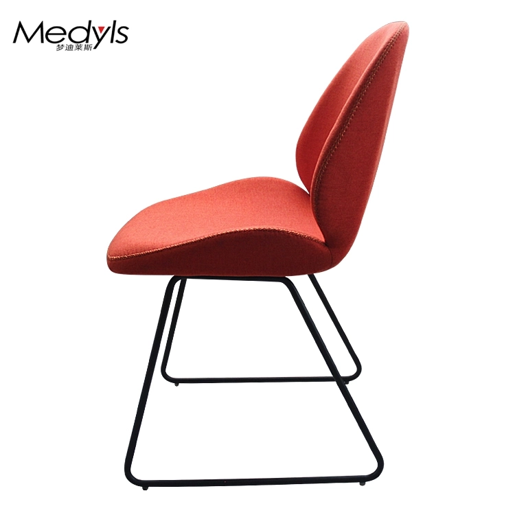 Medyls - For Restaurant Dining Room Chairs Hotel Furniture Embroider Metal PU Japanese Market Hot Sale Blue Home Furniture Modern DINING CHAIR (3)