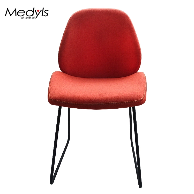 Medyls - For Restaurant Dining Room Chairs Hotel Furniture Embroider Metal PU Japanese Market Hot Sale Blue Home Furniture Modern DINING CHAIR (4)