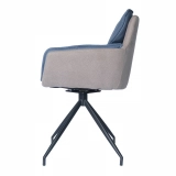 Medyls - Frame Comfortable Armchair 180-degree Turning Metal with Fabric Modern for Dining Factory Outlet Vietnam Dining Chair Good Price DINING CHAIR (3)