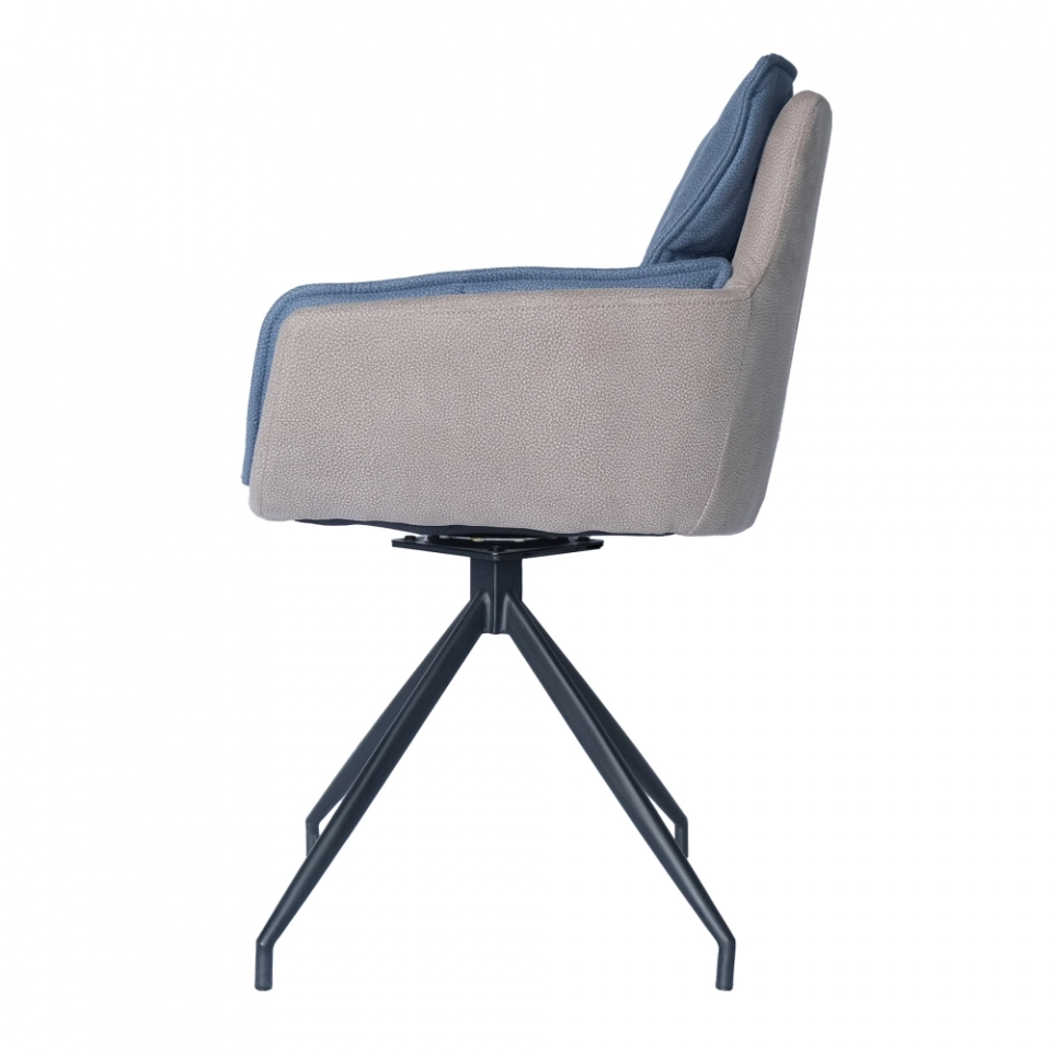 Medyls - Frame Comfortable Armchair 180-degree Turning Metal with Fabric Modern for Dining Factory Outlet Vietnam Dining Chair Good Price DINING CHAIR (3)