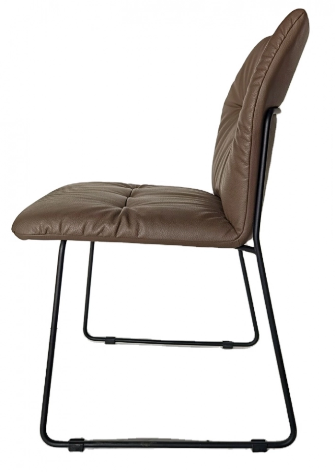 Medyls - Frame Upholstered Spanish Design Standard Metal Modern with Linen Embroider with PU Dining Chair Dining Room Furniture DINING CHAIR (3)