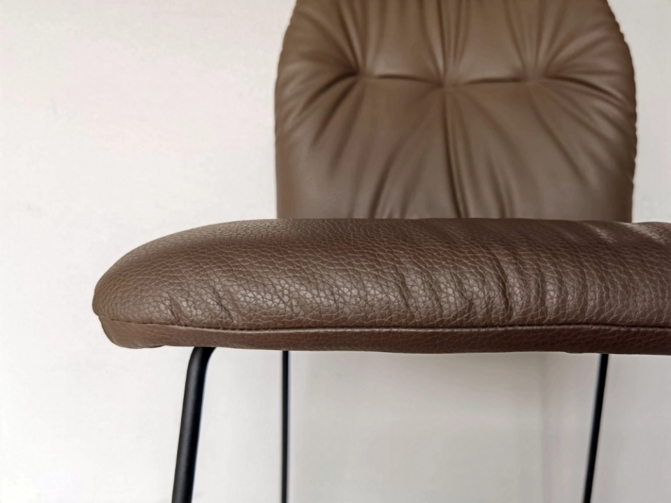 Medyls - Frame Upholstered Spanish Design Standard Metal Modern with Linen Embroider with PU Dining Chair Dining Room Furniture DINING CHAIR (5) Medyls - Frame Upholstered Spanish Design Standard Metal Modern with Linen Embroider with PU Dining Chair Dining Room Furniture DINING CHAIR (5)