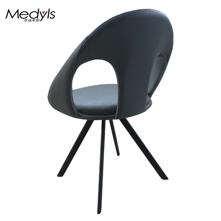 Medyls - Frame Upholstered with PU Dining Chair for Dining Furniture Chairs American Fire Retardant Mail Packing Metal Home Furniture DINING CHAIR (4)