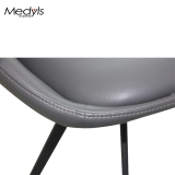 Medyls - Frame Upholstered with PU Dining Chair for Dining Furniture Chairs American Fire Retardant Mail Packing Metal Home Furniture DINING CHAIR (6)