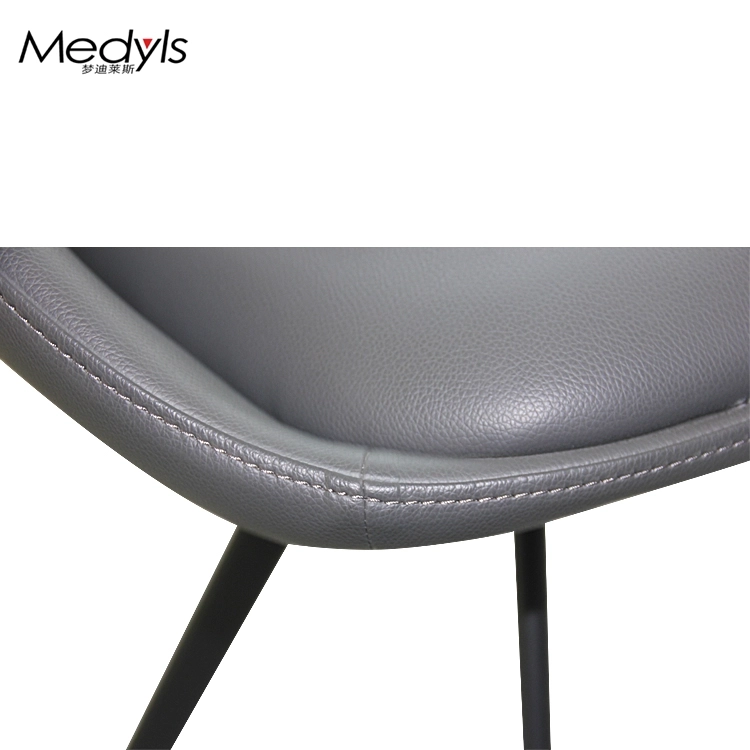 Medyls - Frame Upholstered with PU Dining Chair for Dining Furniture Chairs American Fire Retardant Mail Packing Metal Home Furniture DINING CHAIR (6)