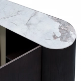 Medyls - Italian Modern Sideboard Luxury Side Cabinet Soild Wood Double Swing Door Console Cabinet DINING TABLE (3)