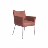 Medyls - Light Luxury New Design Fabric Seat/201Stainless Steel Legs Dining Chair Factory Wholesale Furniture DINING CHAIR (3)