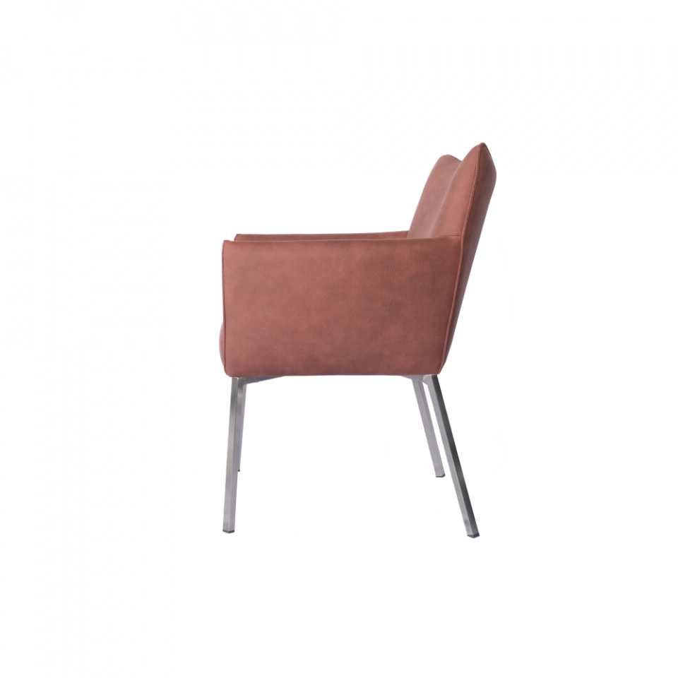 Medyls - Light Luxury New Design Fabric Seat/201Stainless Steel Legs Dining Chair Factory Wholesale Furniture DINING CHAIR (4)