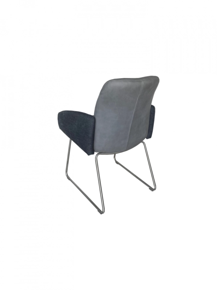 Medyls - Living Room Bedroom Furniture Modern Fabric/velvet/pu Seat Bag&sandy Black Dining Chair Velvet Powder Coating Lounge Chair DINING CHAIR (6)