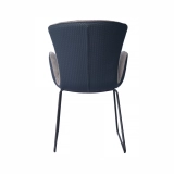 Medyls - Luxury Grey Fabric&Blue PU Arm Peacock Leisure Lounge Accent Chair Modern Furniture Leather Armchair Living Room Chair DINING CHAIR (5) Medyls - Luxury Grey Fabric&Blue PU Arm Peacock Leisure Lounge Accent Chair Modern Furniture Leather Armchair Living Room Chair DINING CHAIR (5)