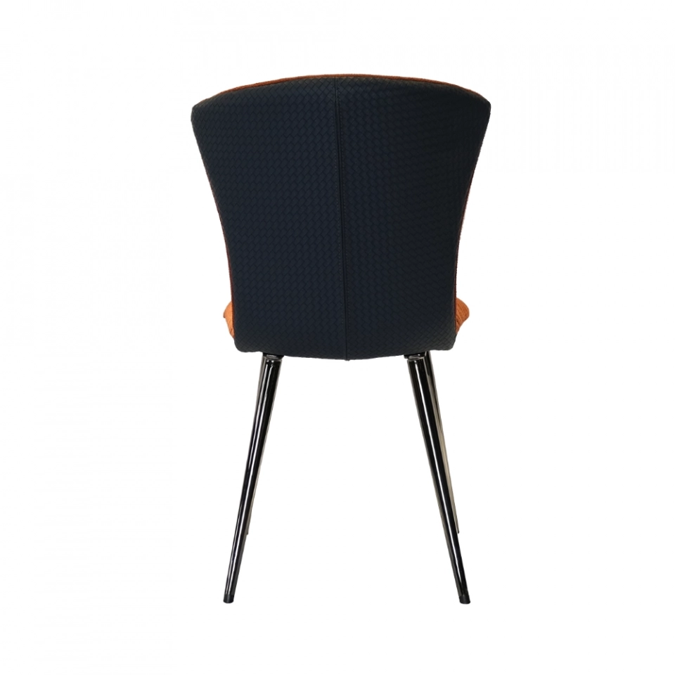 Medyls - Luxury Orange Fabric PU Seat Leisure Lounge Accent Chair Modern Furniture Leather Chair Living Room Chair DINING CHAIR (5) Medyls - Luxury Orange Fabric PU Seat Leisure Lounge Accent Chair Modern Furniture Leather Chair Living Room Chair DINING CHAIR (5)