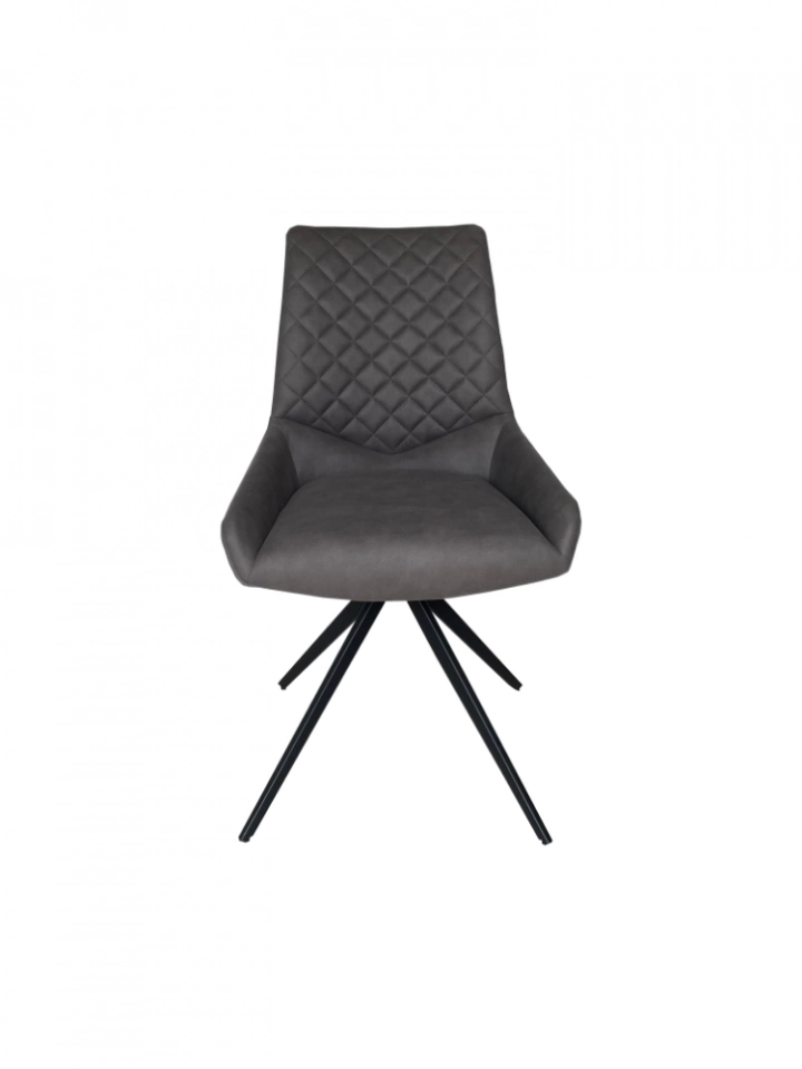 Medyls - Luxury Restaurant Dinning Room Furniture Modern Arm Fabric Velvet Dining Chairs With Metal Legs DINING CHAIR (2)
