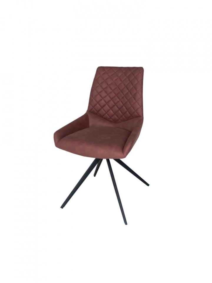 Medyls - Luxury Restaurant Dinning Room Furniture Modern Arm Fabric Velvet Dining Chairs With Metal Legs DINING CHAIR (6)