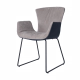 Medyls - Luxury Velvet Fabric PU Arm Peacock Leisure Lounge Accent Chair Modern Furniture Leather Armchair Living Room Chair DINING CHAIR (2) Medyls - Luxury Velvet Fabric PU Arm Peacock Leisure Lounge Accent Chair Modern Furniture Leather Armchair Living Room Chair DINING CHAIR (2)