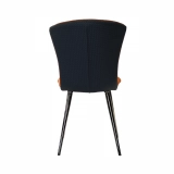Medyls - Luxury Velvet Fabric PU Seat Leisure Lounge Accent Chair Modern Furniture Leather Chair Living Room Chair DINING CHAIR (5)