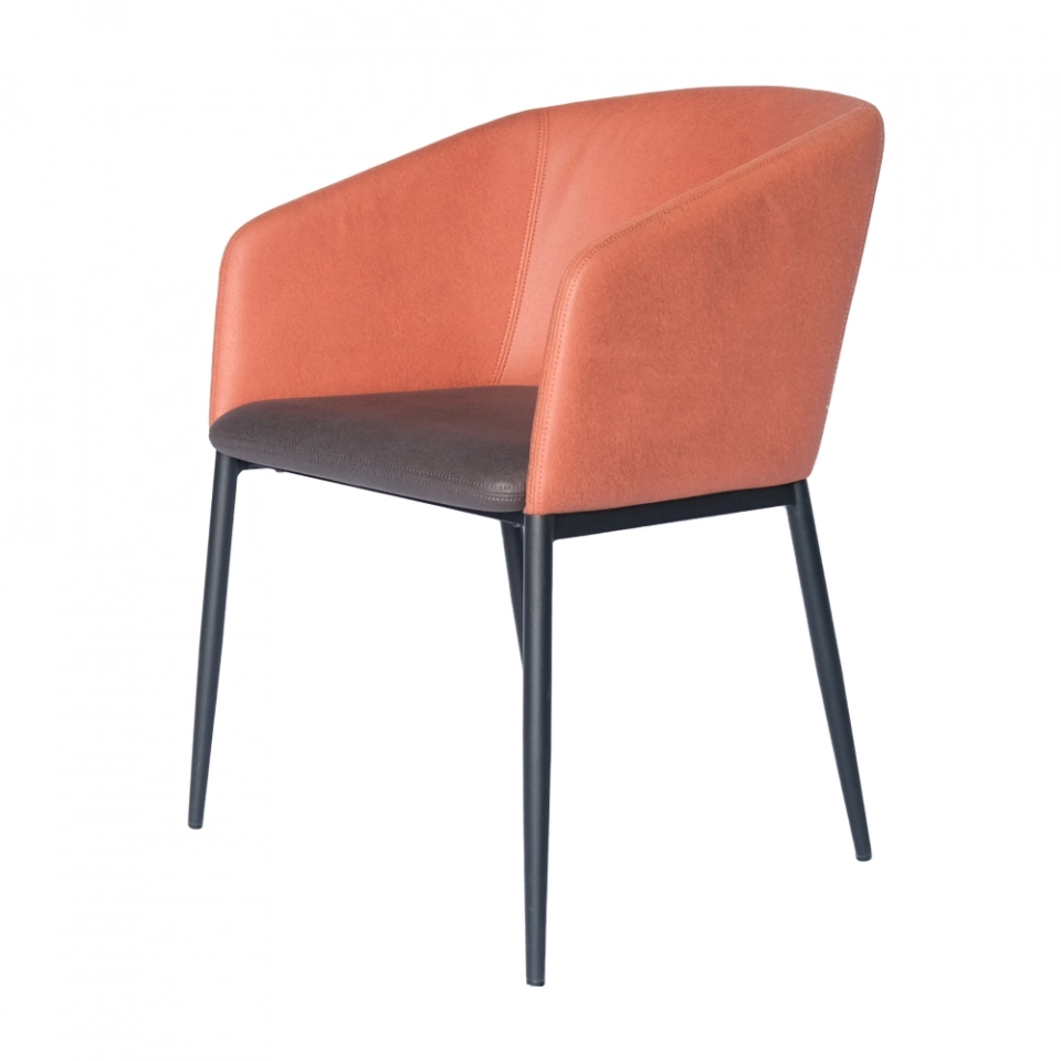 Medyls - Modern Armrest Backrest And Seat Bag Are Different Colors Sandy Black Powder Coating Dining Chair Factory Outlet Hot Sale DINING CHAIR (2)