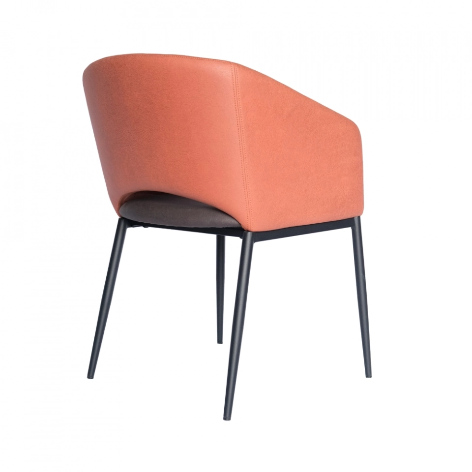Medyls - Modern Armrest Backrest And Seat Bag Are Different Colors Sandy Black Powder Coating Dining Chair Factory Outlet Hot Sale DINING CHAIR (5)